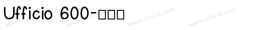 Ufficio 600字体转换